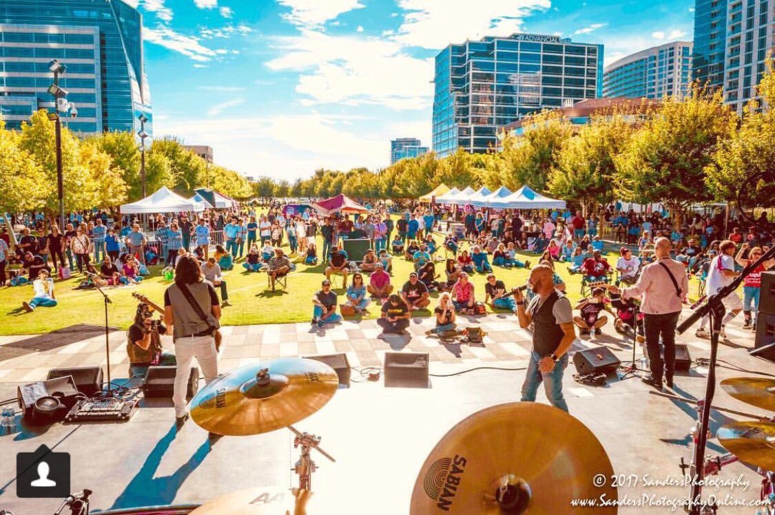 bccsi's tweet photo. #ThrowbackThursday to #Drummathon2017, when @InfiniteJrny hit the stage! There’s 1 slot for the band who raises the most $ to “Stick It” to #breastcancer! The top fundraising band gets to play on stage! Register your band, or donate to your fave #drummer! https://t.co/93oO7IdG9S https://t.co/aVPD0O5mgV