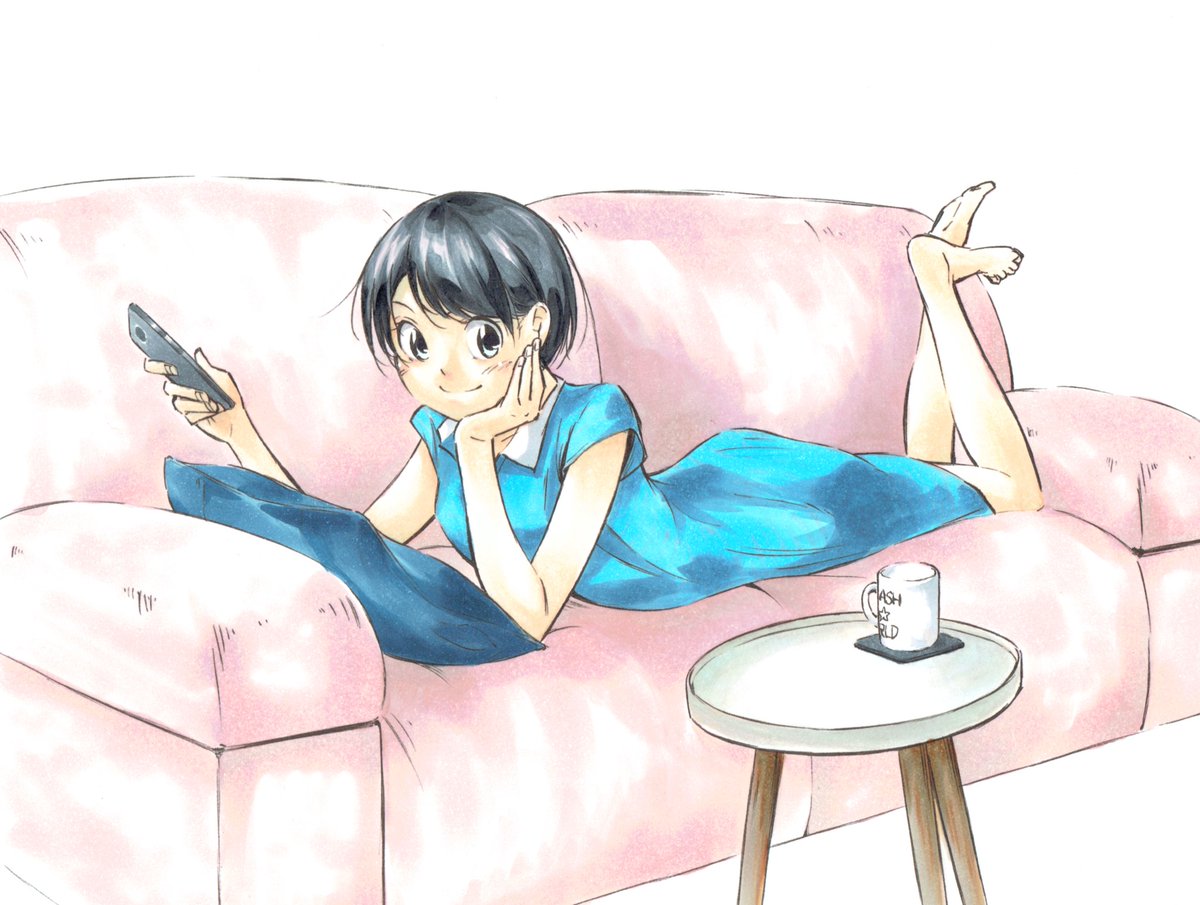 おぐpic くつろぐmiwaさん アニ パラのときの格好で描きました Miwa イラスト