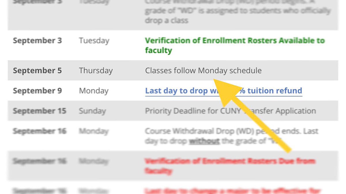 Bmcc On Twitter Reminder Classes Follow A Monday Schedule Today Learn All The Important Dates On Our Academic Calendar Https T Co Ms57ildocf Startheregoanywhere Https T Co Bfgb85dppy