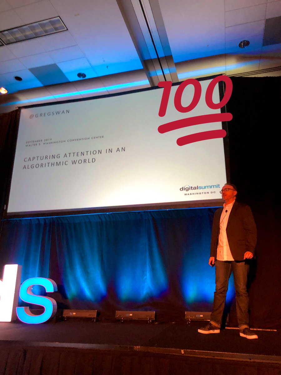 Com28's tweet photo. .@Gregswan with Fallon is killing in Capturing Attention with #Content in an Algorithmic World at @DigitalSummits #DSDC https://t.co/vLWife4edm