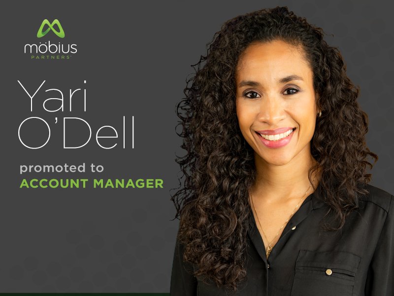 MobiusPartners's tweet photo. Please help us congratulate one of our resident rock stars, Yari O'Dell, on her promotion to Account Manager! She’ll be providing support by using her accounting and operations experience to build stronger efficiencies and help our clients grow. Congrats, Yari! #Groovers https://t.co/ZZIMUHCemx