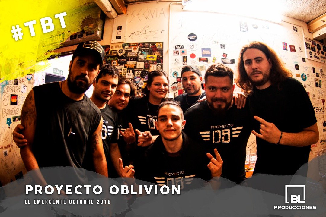bl_producciones's tweet photo. #Tbt de #BlProducciones recordamos el gran show de @proyectoblivion en el #EmergenteDeAlmagro !!! El 14/09 tocan junto a @mezcaliaoficial en @CasaColomboCC !!! No te lo podes perder! 

@bl_producciones @blackcat_av #BlBandas #BlProducciones #Metal #Rock #Pop https://t.co/TowelCActd
