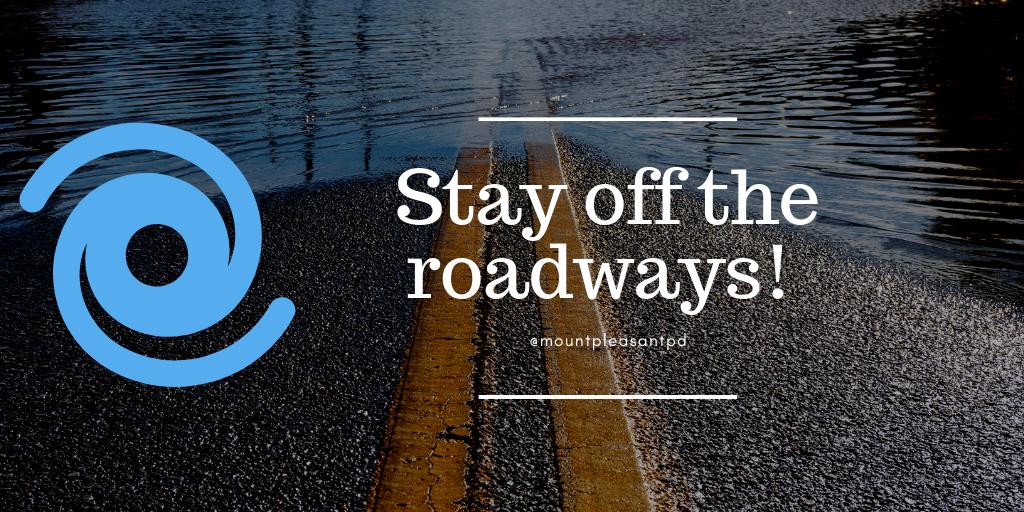 Please stay off of the roadways!  Flooding, wind, downed power lines, and debris make travel dangerous! #mtpsc ^cg