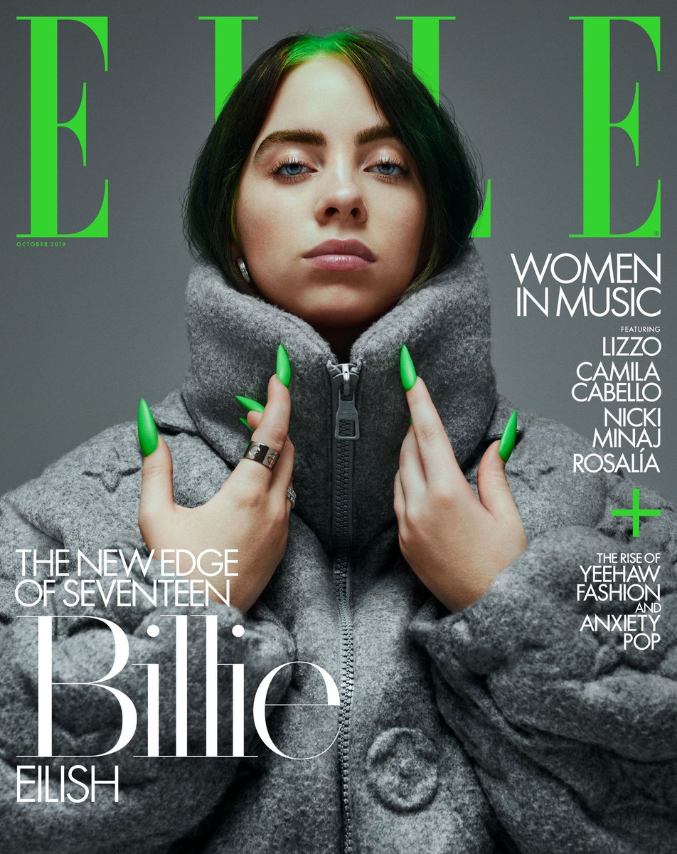 bchartsnet's tweet photo. Donas do ano! Além de Camila Cabello, Lizzo e Billie Eilish também são capa dessa edição especial da revista ELLE que homenageia as mulheres na música. https://t.co/iPiKLT2il4 https://t.co/UlLbbLSTip