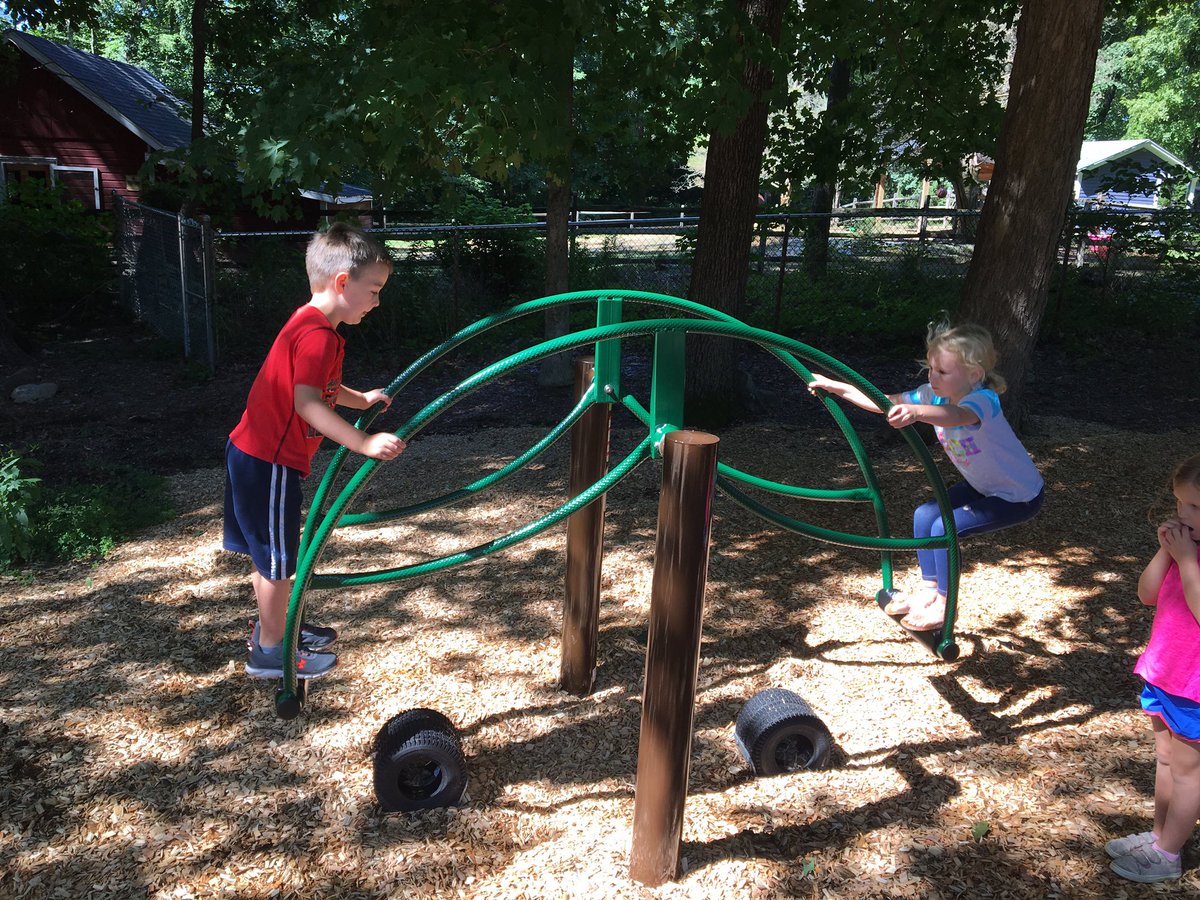 PrincipalCES's tweet photo. We had our playground ribbon cutting on Tuesday and the students are enjoying the new playscape! https://t.co/jmyIqe5O08