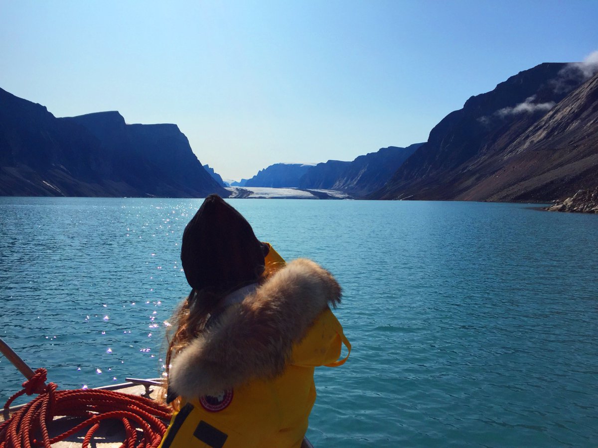 arctickingdom's tweet photo. Imagine boating along the glacier carved fiord as you travel up to the ancient Coronation Glacier.

The glacier starts off looking small and distant but as you get closer you realize it's a stoic giant. https://t.co/CaA17KUCkf