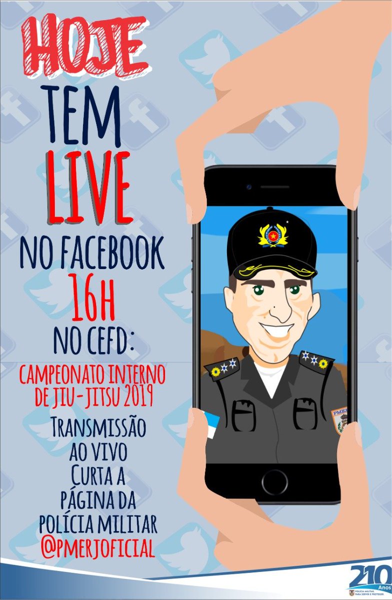 PMERJ's tweet photo. 📽️👮🏻♂️Não percam! Hoje, às 16h, Campeonato Interno de Jiu-Jitsu 2019, com transmissão ao vivo pelo Facebook.
#CEFD #PMERJ #NasRedesSociais #AoVivo #JiuJitsu #Esporte https://t.co/VSEMtizTvg