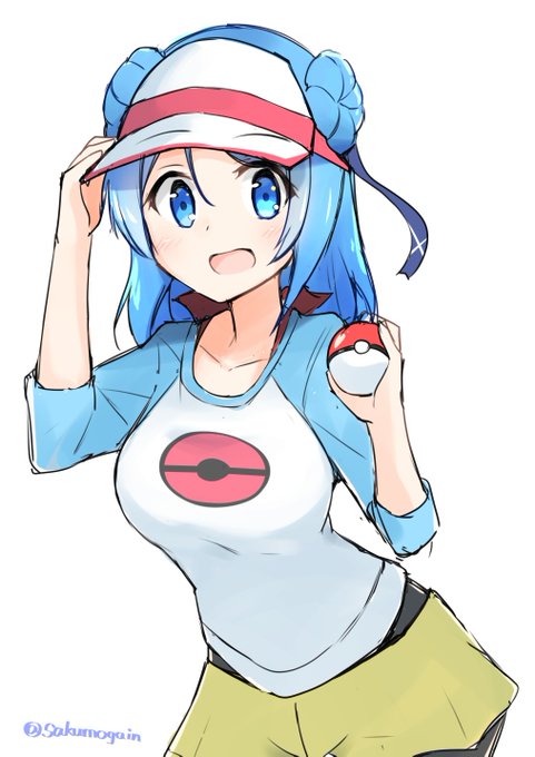 「rosa (pokemon) white background」Fan Art(Latest)