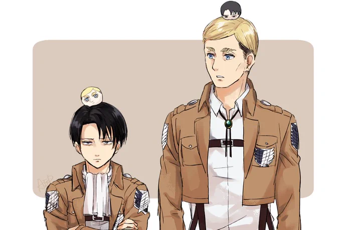 団長と兵長とまんじゅうとまんじゅう 