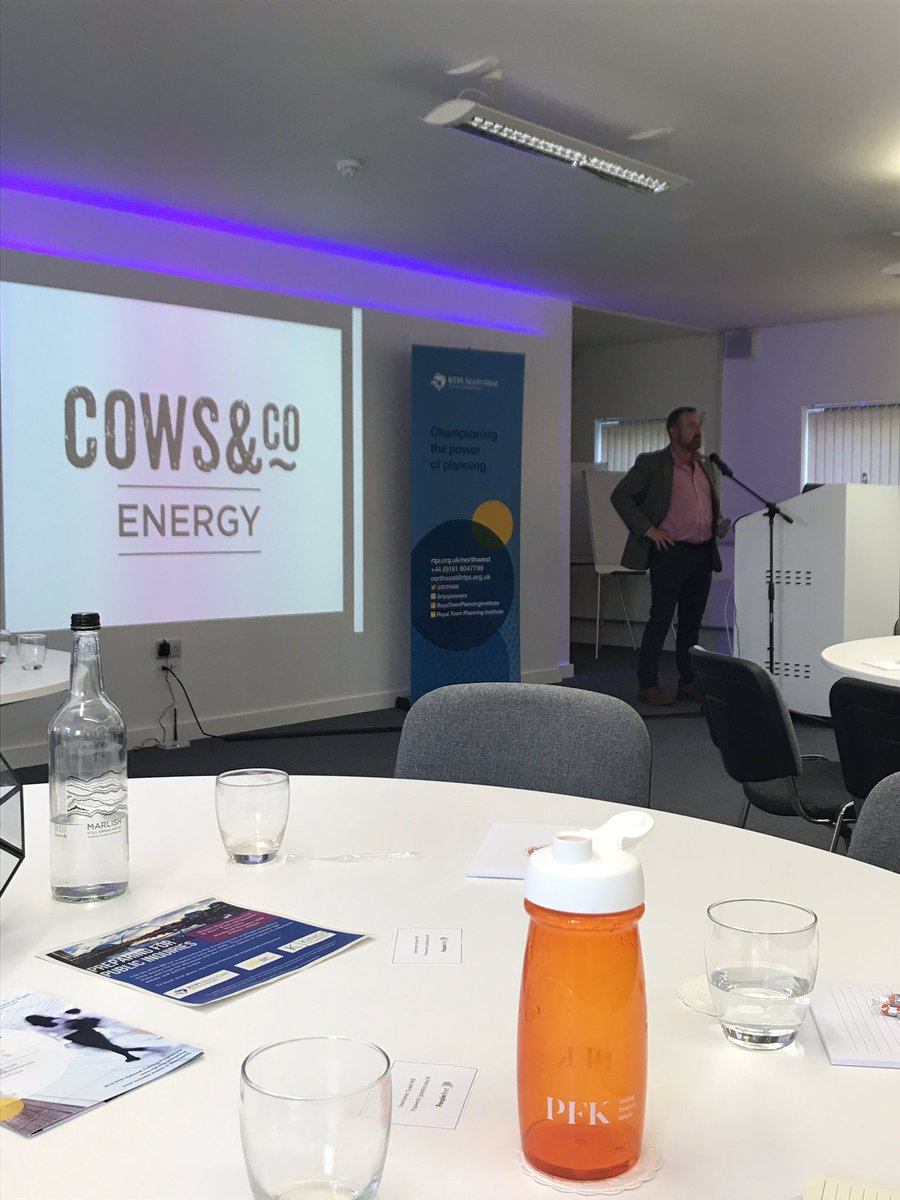 Stuart MacLennan of <a href="/CowsandCo/">Cows and Co</a> talking to the @RTPINW and @RTPINorthEast event about Farm Energy Development #rural #planning