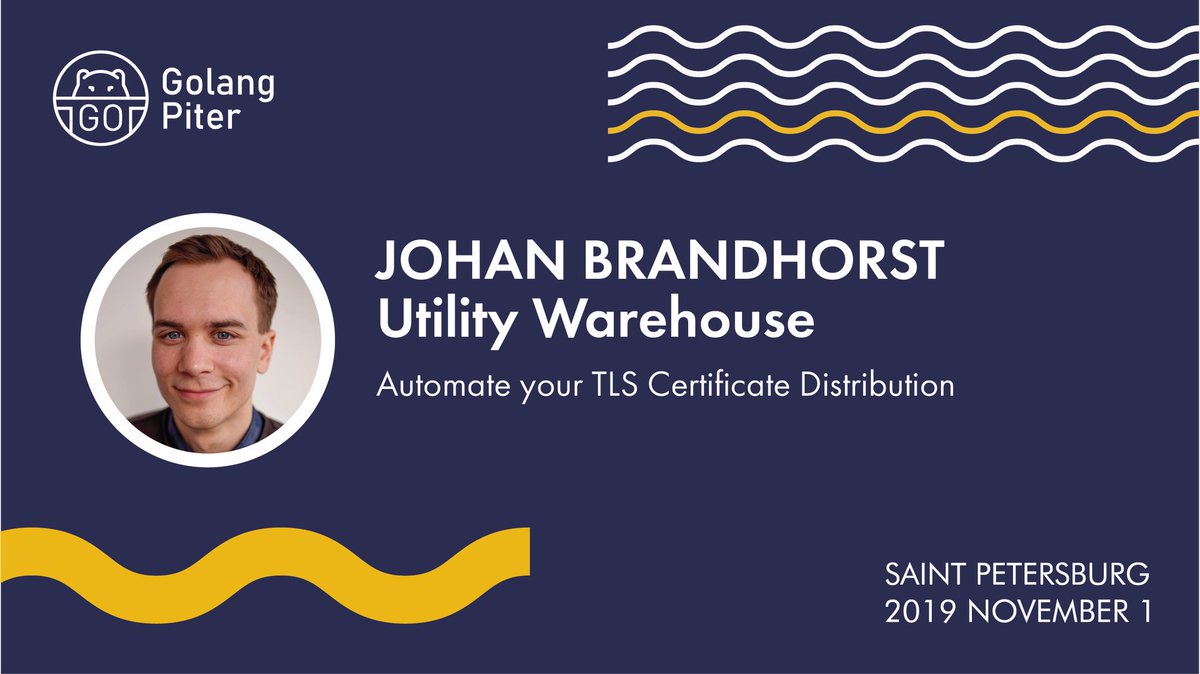 GolangPiter's tweet image. 🗓 1 November 2019 / @golangpiter (Golang Piter)
Speaker: 👤 Johan Brandhorst @JohanBrandhorst / Utility Warehouse / London, United Kingdom
Topic: 📋 Automate your TLS Certificate Distribution
---—
golangpiter.com/materials/2646 / #GolangPiter