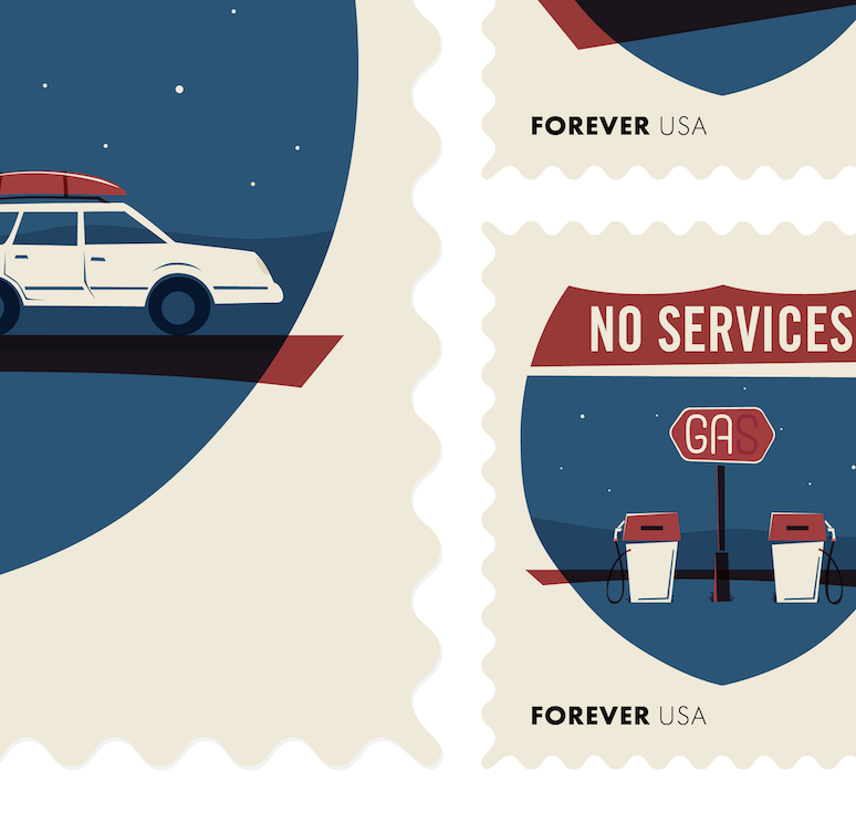 AIGA_SD's tweet photo. Sneak peek at the SD Stamp Show opening Friday, Sept 6th, 6pm at the Sioux Falls Design Center.

Each designer chose a South Dakota topic and will be designing a series of postage stamps within that theme. https://t.co/yotC3EEkp9