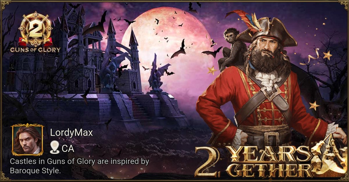 MaxleBill's tweet image. [Hot Event] Celebrate 2nd Anniversary with Guns of Glory! gog-news.kingsgroupgames.com/api/gog2ths/th…