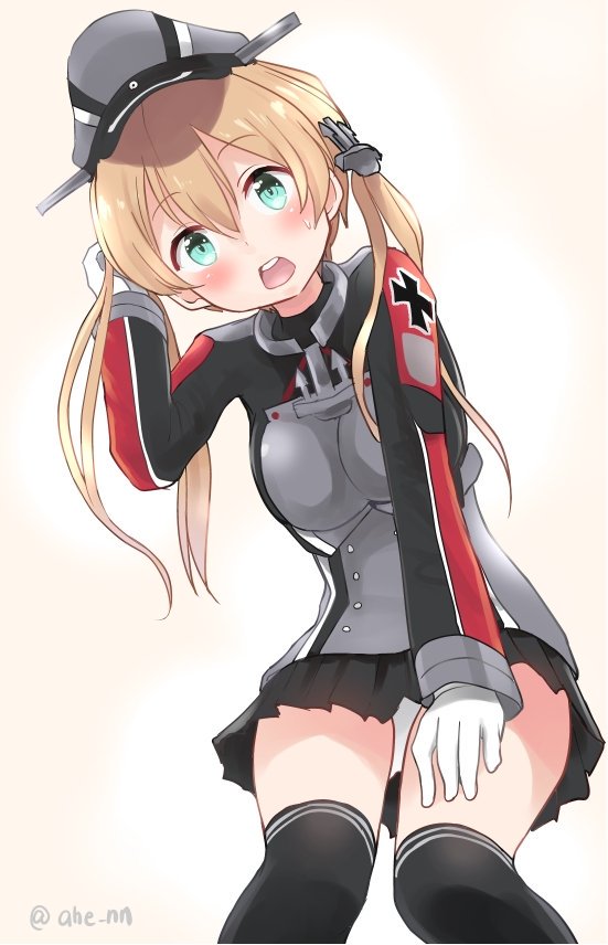 プリンツ・オイゲン(艦これ) 「オイゲン「何してるんですかぁ?」 」|あへーん🇩🇪 4/2佐世保 4/16海防艦のイラスト
