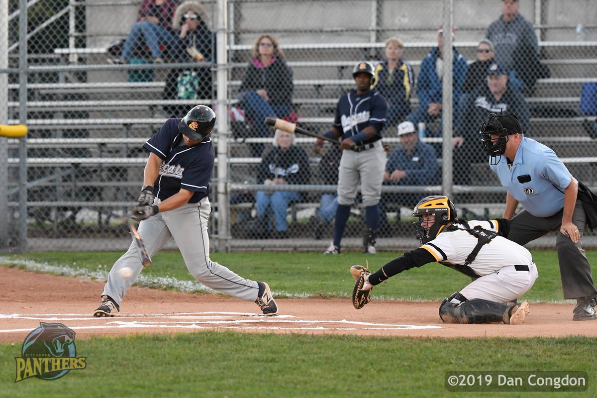 dancongdon's tweet photo. ⚾️ It's said that to make an omelette you have to break a few eggs. Well maybe a few bats needed to be broken for a @IBL_Panthers win. The Panthers beat the @IBLBaycats 5-1 last night and head to Barrie this evening to keep the series alive. #Panthers101 #NeedABiggerBatBudget https://t.co/AIVv3SeEPY