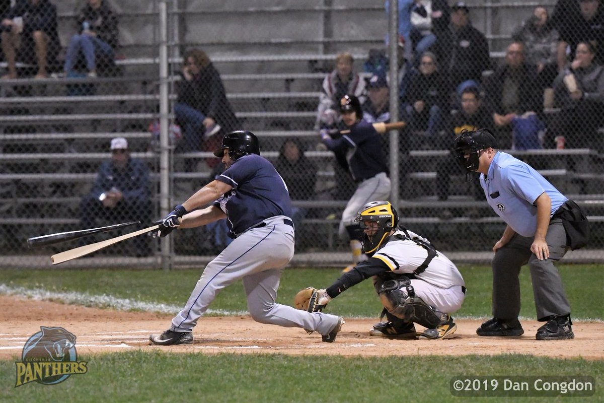 dancongdon's tweet photo. ⚾️ It's said that to make an omelette you have to break a few eggs. Well maybe a few bats needed to be broken for a @IBL_Panthers win. The Panthers beat the @IBLBaycats 5-1 last night and head to Barrie this evening to keep the series alive. #Panthers101 #NeedABiggerBatBudget https://t.co/AIVv3SeEPY
