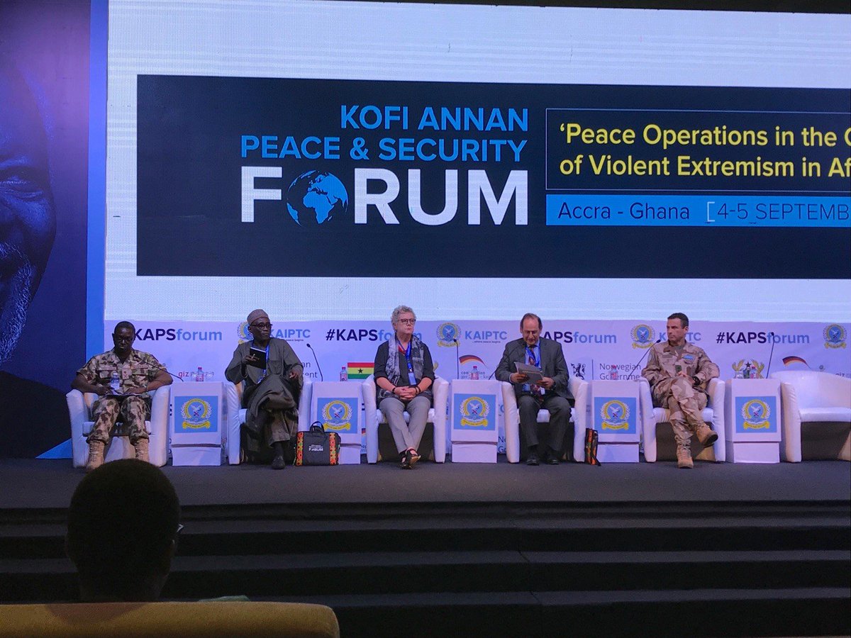 A military solution alone is not enough to counter violent extremism. The solution to the causes of conflict should be sought in establishing a social contract between citizens and legitimate authorities. #KAPSForum #MINUSMA #peacekeeping  #A4P #ProtectingCivilians