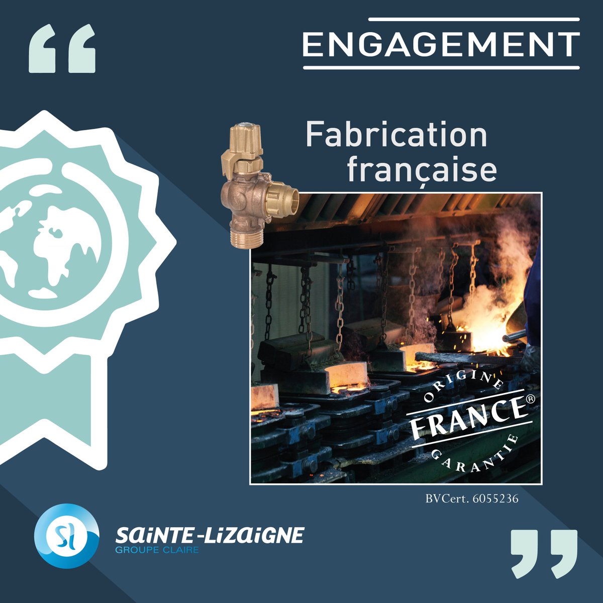 Sainte-Lizaigne (@saintelizaigne) on Twitter photo 🔵⚪🔴
Le saviez-vous❓Notre fonderie de bronze se situe dans le Centre de la France. C'est ici que sont produits, entre autres, les robinets de prise en charge #GLOBALL2038, labellisés <a href="/Certif_OFG/">Origine France Garantie</a>
#engagement #industriefrancaise #originefrancegarantie
lnkd.in/dUyMwnR 🔵⚪🔴
Le saviez-vous❓Notre fonderie de bronze se situe dans le Centre de la France. C'est ici que sont produits, entre autres, les robinets de prise en charge #GLOBALL2038, labellisés <a href="/Certif_OFG/">Origine France Garantie</a>
#engagement #industriefrancaise #originefrancegarantie
lnkd.in/dUyMwnR