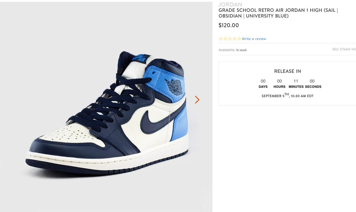 air jordan 1 obsidian restock