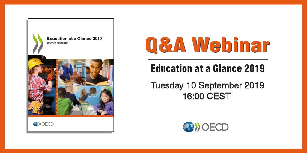 OECDEduSkills's tweet photo. We're holding a free #webinar next week on major findings from our new Education at a Glance report 🏫

Join us on 10 September at 16:00 (CEST) for a live Q&amp;A with @SchleicherOECD ➡️ https://t.co/bLDvRtulsV 

#OECDEAG https://t.co/HPGspOYi95