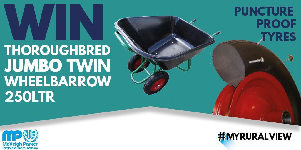 Make light work of autumn’s jobs, enter our #myruralview photo competition for your chance to win a 250L Thoroughbred Jumbo Twin Wheelbarrow. View our gallery of previous entries for inspiration and enter here  mcveighparker.com/photo-competit… #photocompetition #agriculture #farming