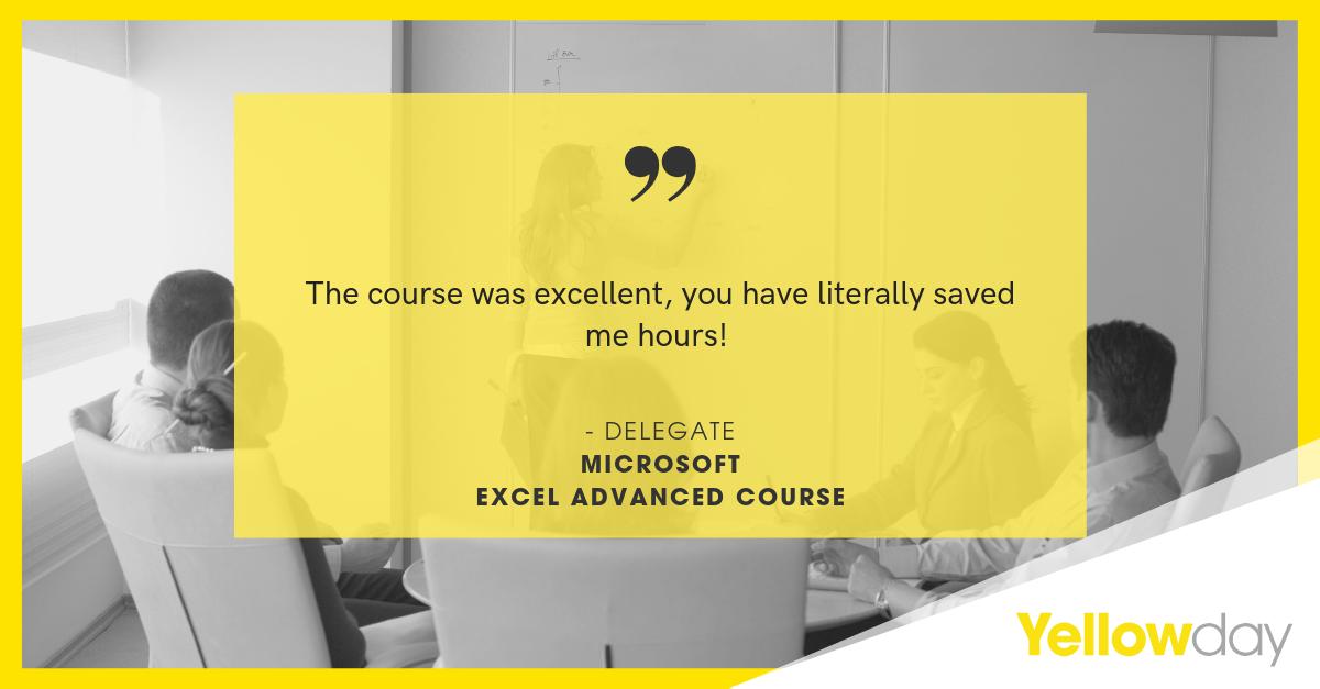 YellowdayTrain's tweet image. More kind words from our customers! #Testimonials #ThankYou #ExcelAdvanced
View our Excel courses 📊👉bit.ly/2x5LRbC