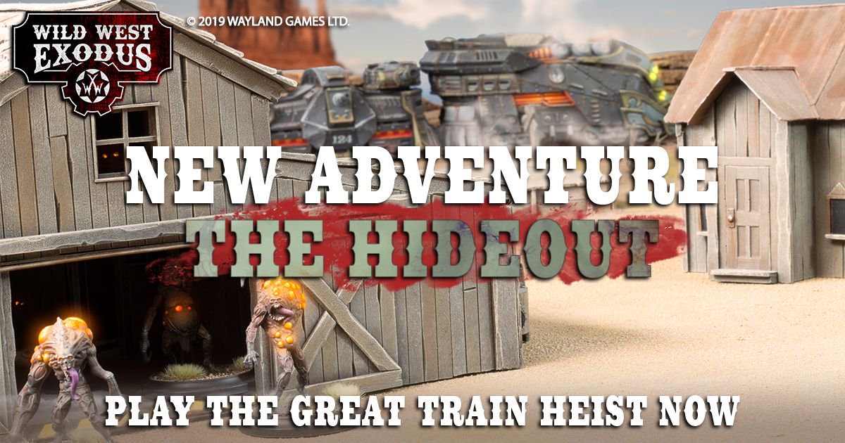 WildWestExodus's tweet photo. 🚂 There's a NEW adventure for The Great Train Heist! Explore The Hideout today ▶ Download the updated PDF: https://t.co/kpkvVqdXU9

#warcradlestudios #wildwest #miniatures #tabletopgames #GamingNews #warcradlestudios #tabletopscenery #wargames #wargaming #miniaturegames https://t.co/8HLysWODbu