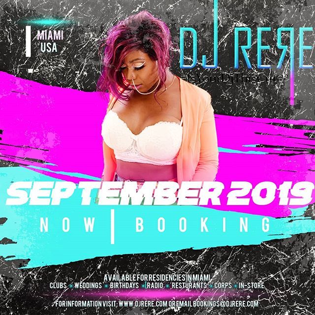 DjReRe's tweet photo. #MIAMI #southflorida I'm back!!! Ready for Bookings until the rest of the year! #clubs #wedding #brunch #IsYourDjThisCute
◆
◆
◆
◆
◆
#CuteAF #MiamiFemaleDj #REmixedEvents #miamiDj #Miamihotels #birthdays #restaurant #miamibeach #southbeach #boatpa… https://t.co/zJT8H26jcn https://t.co/MDc8rPicto