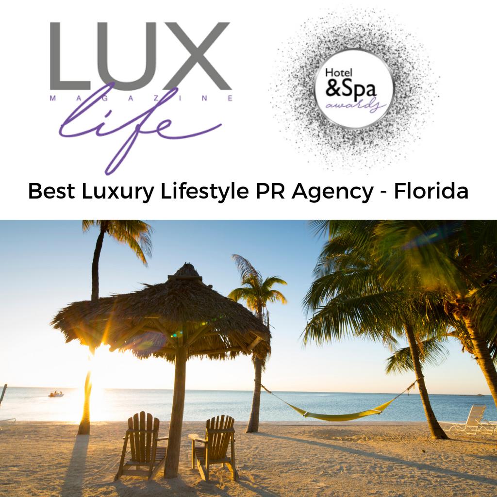 MayfieldGroup's tweet photo. Wow! We are so honored to have been awarded Florida's Best Luxury Lifestyle PR Agency by @_luxlifemag 🍾🥂 It is with so much gratitude that thank our amazing clients for allowing us to serve you. ♥️
#LuxLifeAwards #TMGDaily #TMG #TheMayfieldGroup #TravelPR #LuxuryLifestylePR https://t.co/jLw3ekqSn2