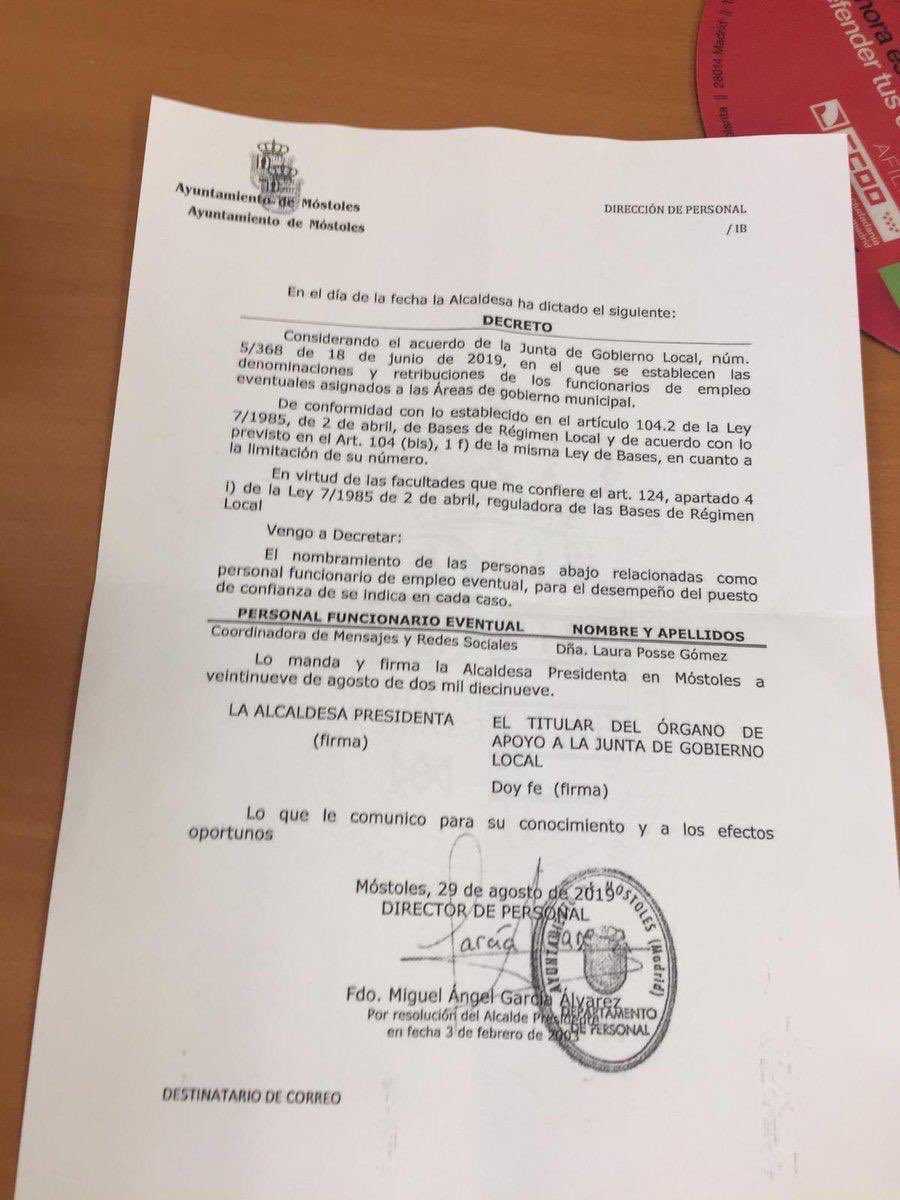 Mostoles_Cs_'s tweet photo. 😡 La hermana de la señora Posse será la próxima coordinadora de mensajes y redes sociales con un sueldo de 52.000€.

👉 El @AytoMostoles no puede ser una agencia de colocación para amigos y familiares del @PSMostoles #STOPDedazos https://t.co/ibaMwsQHAP