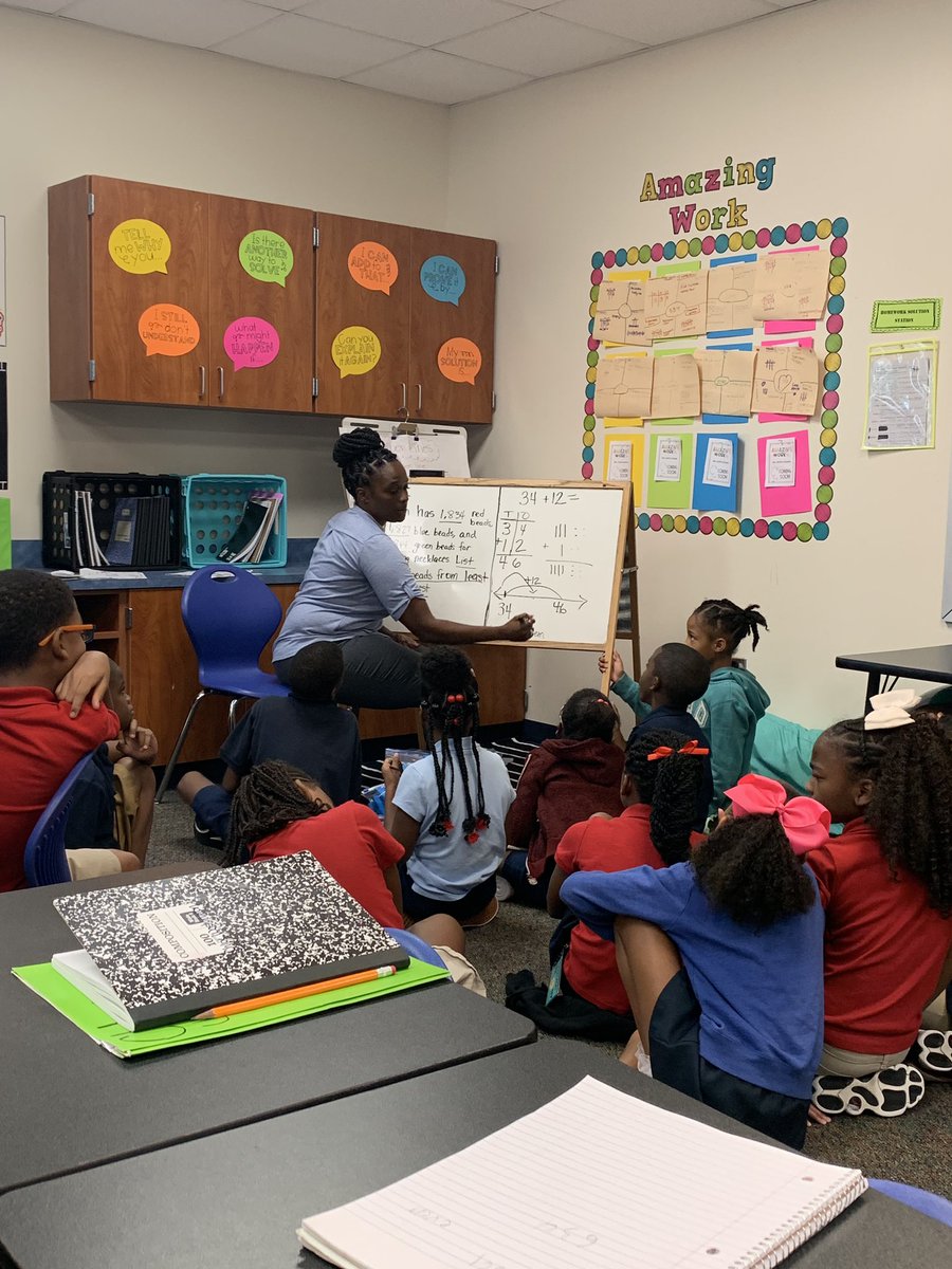 nem_kay's tweet photo. Our students are using #numbertalks to problem solve. There’s not just one way to get an answer. @HoylandES @SpringISD_Curr @SpringISD https://t.co/J5UrghLWnf