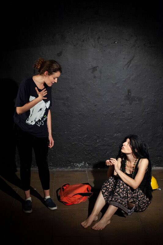 Wonderful photos from our festival of short animal plays ‘Cage’, a <a href="/PrimalTheatre/">Primal Theatre</a> production! On at Barons Court Theatre until Sunday!
#theatre #animals #actor repr by <a href="/Actors_Direct/">Actors Direct</a> #familyfriendly #animalfriendly #vegan #gorilla #cows #director #production #stage