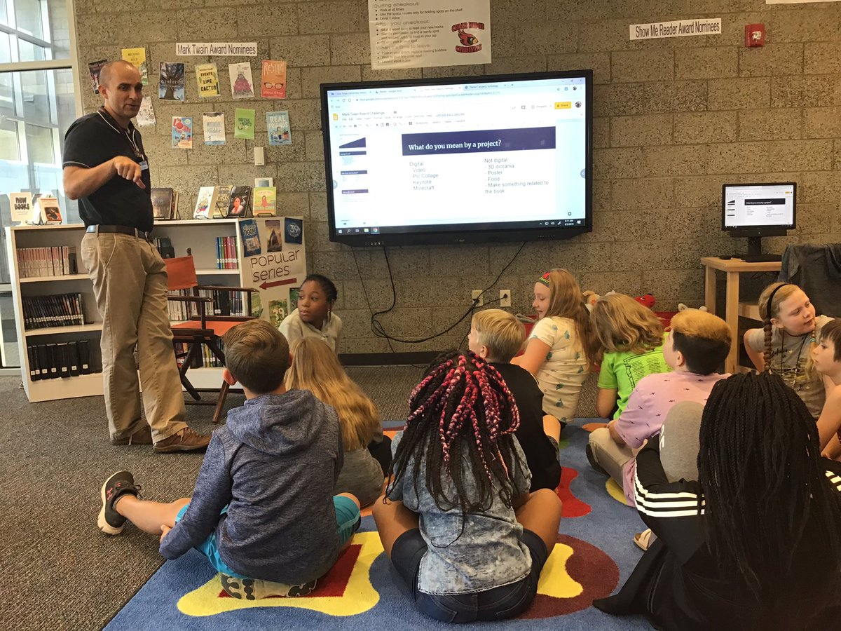 AbbeyUpton's tweet image. @MattVillasana introducing our S.S. to the Mark Twain nominee course!  Excited to see what projects they come up with! #CRFamily #creteach  #cre219 #crereads