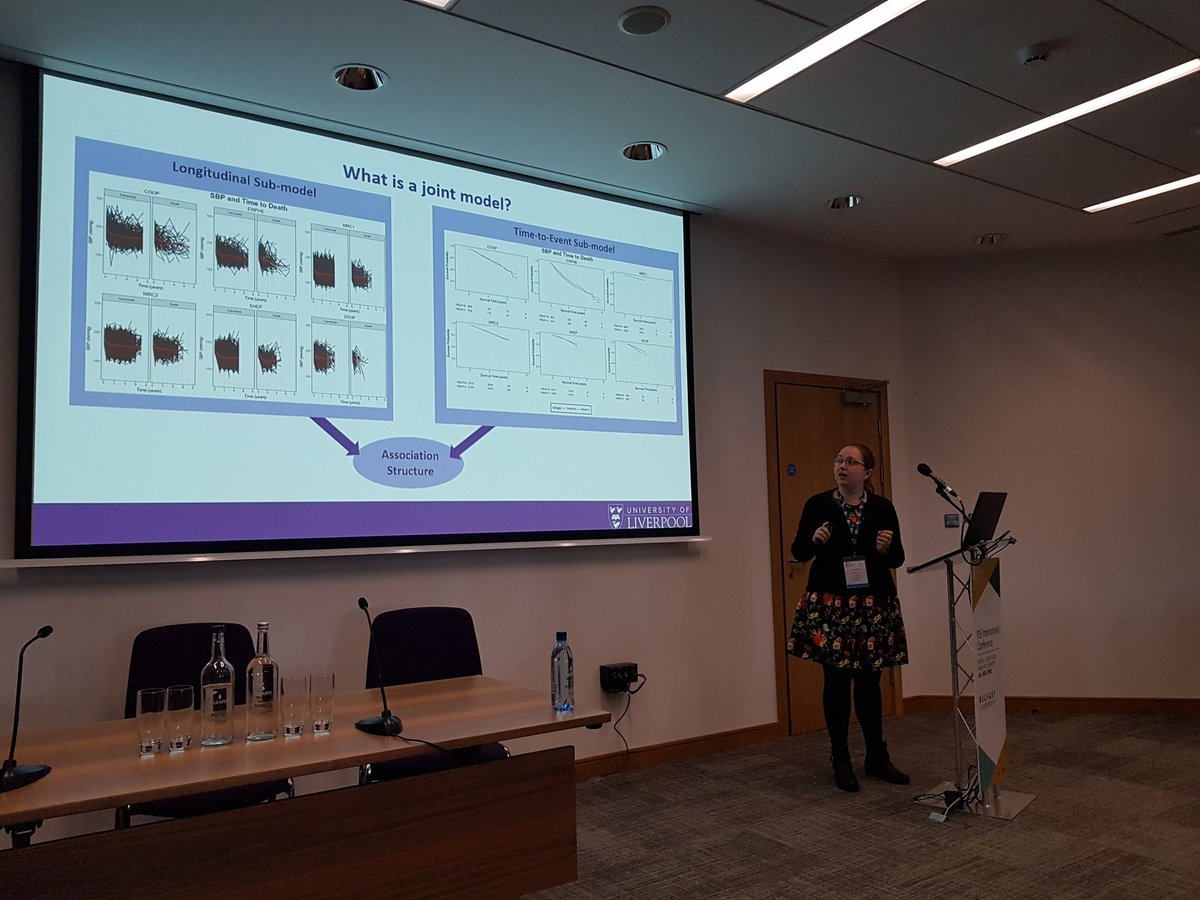 RSSMedSection's tweet image. The second speaker is @mesudell speaking about #Network Meta-Analysis of joint longitudinal and time-to-event data #RSSConf2019