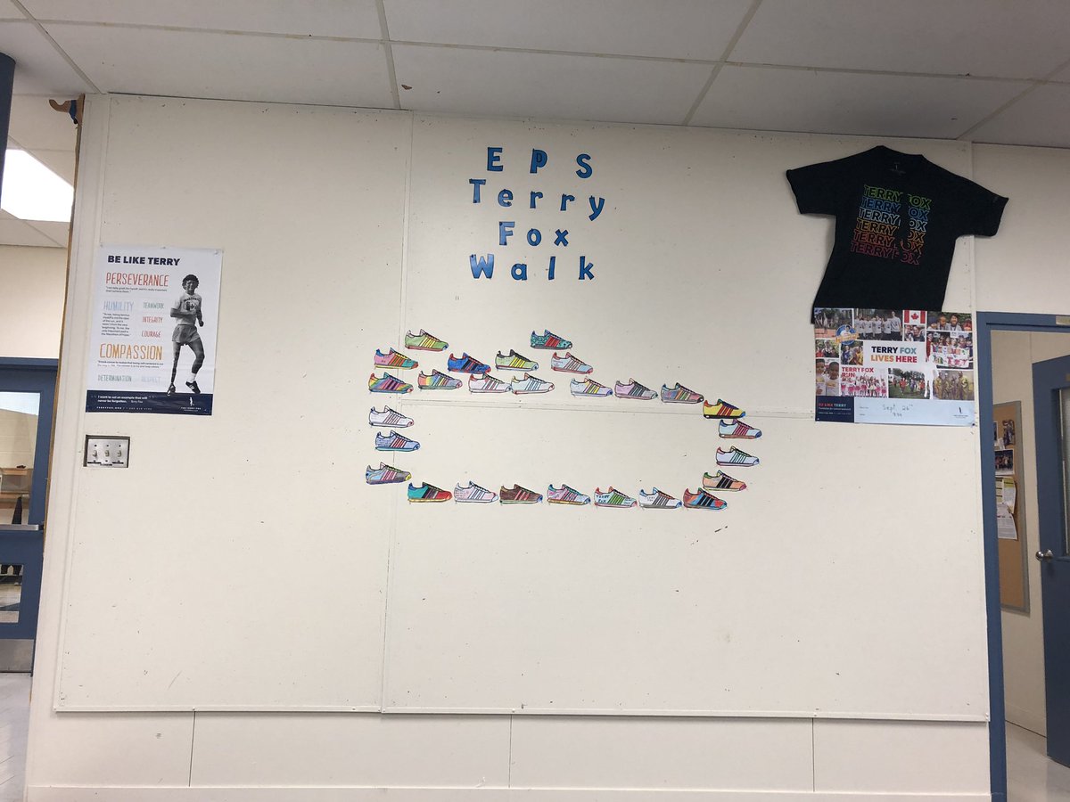 EnniskillenPS's tweet image. We will be watching our ‘shoe pattern’ extend as we get ready for our Terry Fox Run! #makingmathmatter
