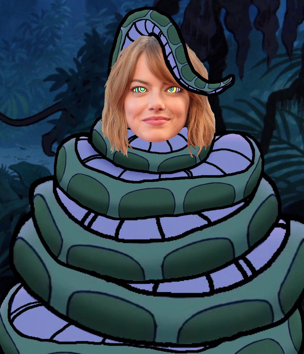 Here's Emma Stone back in Kaa's coils and under his spell
