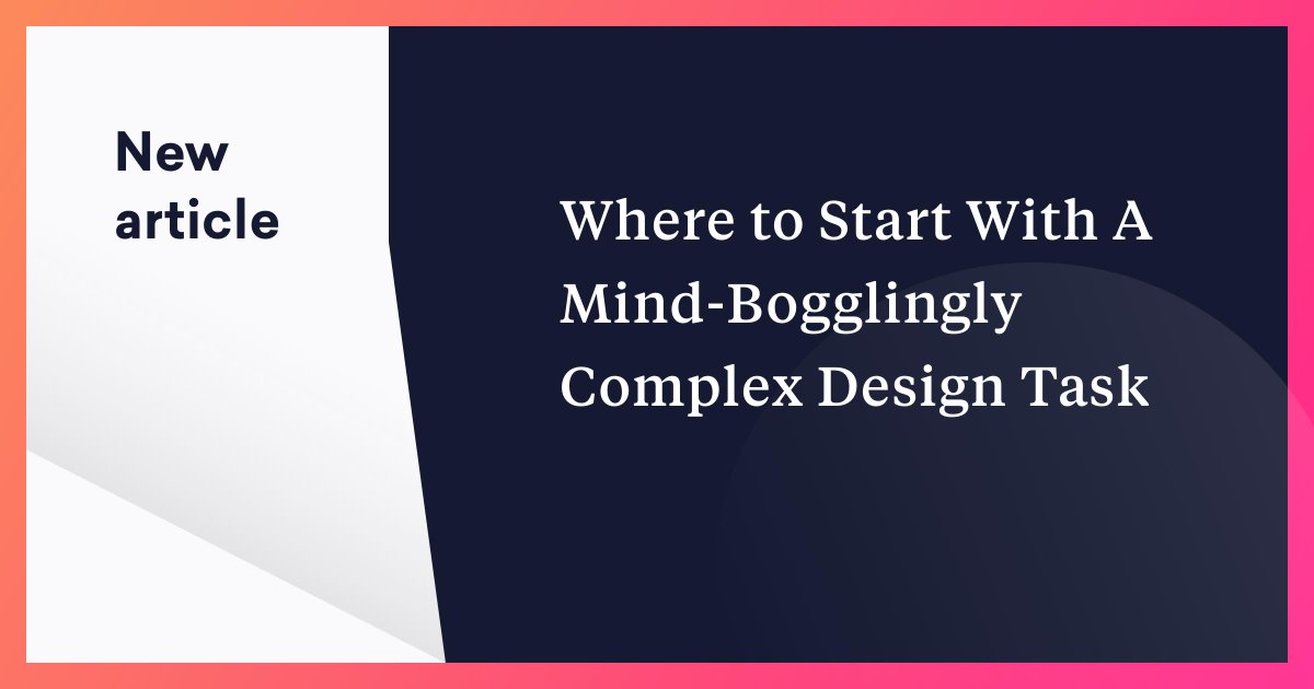 wearelighthouse's tweet image. With an overly complex product redesign, it’s best not to look at the project as one huge thing. 🤯
You need to be strategic about it and break the project into components. To find out what you should consider, head to our blog. 
buff.ly/2HG7N34
#UXBlog #productdesign