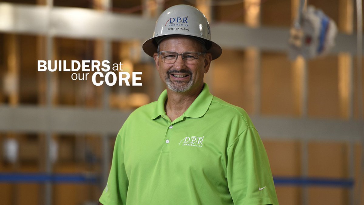 DPRConstruction's tweet image. A year ago, we launched #BuildersAtOurCore to share stories of DPR’s SPW teams who are executing complex projects for most admired companies. We continue with Pete Catalano, who takes pride in leaving something behind—great projects and great teams: bit.ly/2ZFYutH