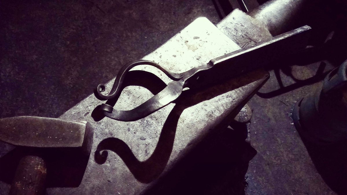 Latch detail.
Work in progress.

#forged
#blacksmithing
#RMHillamIronWorks
#norfolk
#Cambridgeshire