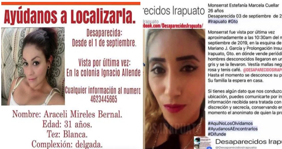 Araceli, de 31 años, y Monserrat, de 26, desaparecen en Irapuato; sus familiares las buscan
bit.ly/2MXsjzX