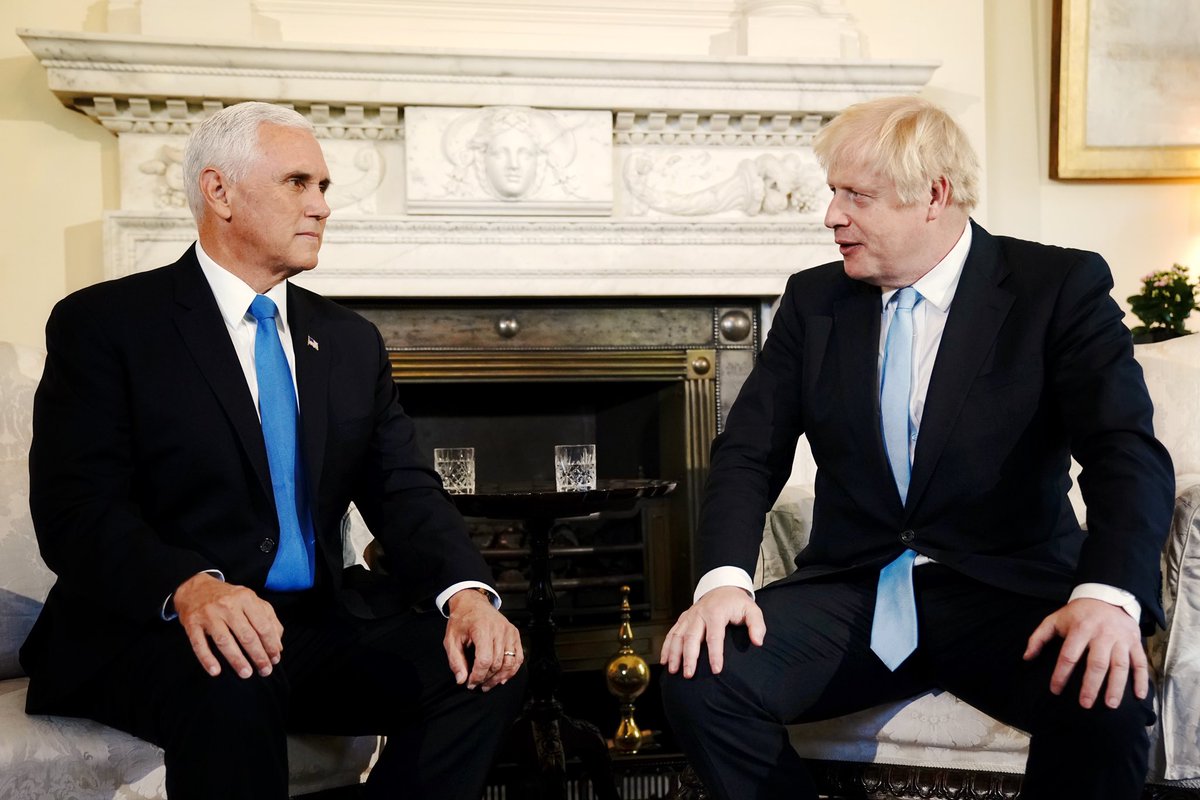 VP45's tweet image. As the deadline for Brexit approaches, we urge the European Union to negotiate in good faith with Prime Minister @BorisJohnson and work to reach an agreement that respects the United Kingdom’s sovereignty and minimizes disruption to commerce.