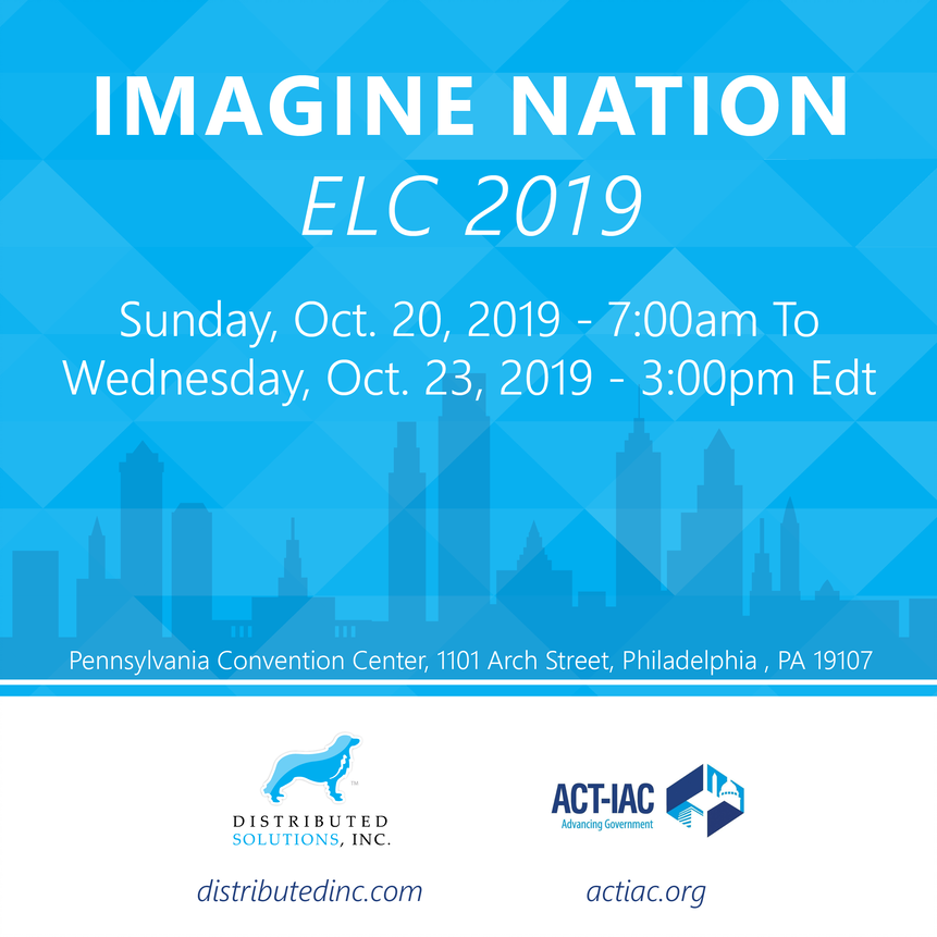 Distributedinc's tweet image. DSI has been selected as a presenting partner to participate in the TechKnow Showcase Emerging Technology innovation hub at the @ACTIAC #ImagineNationELC Conference! Join us to see the real-world use cases, best practices, and solutions that are in use by government today.