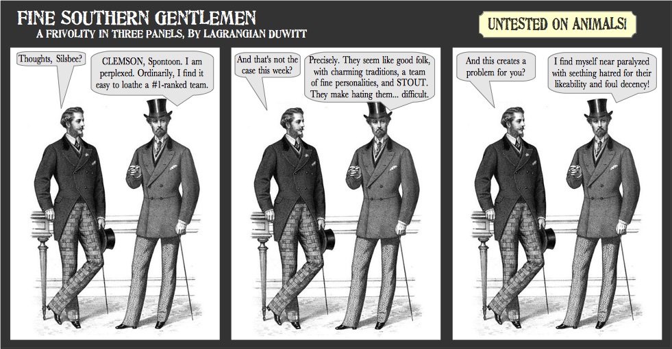 GentsFine's tweet photo. The Gents confront the "The Clemson Conundrum"
@GBHunting @cuppycup @propjoesays @rcb05 @DrNorrisCamacho @thacktor https://t.co/NVSvn1fsZt