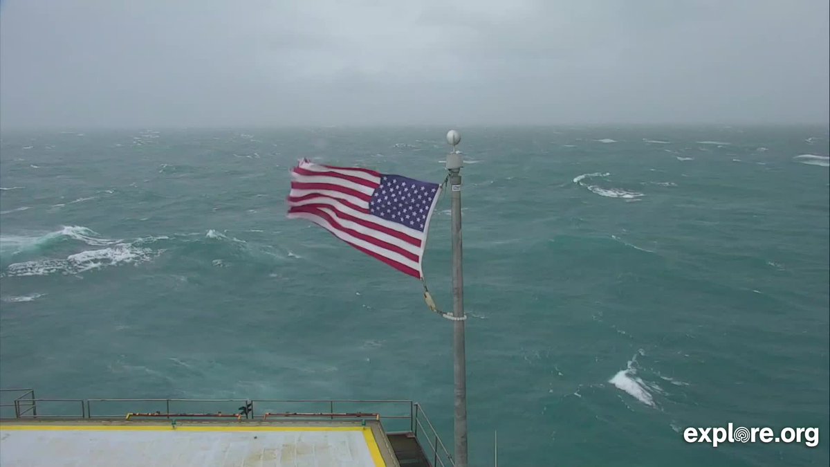 exploreorg's tweet photo. #HurricaneDorian is picking up - come watch safely from our livecam off the coast of Cape Fear, NC. 

Watch here: https://t.co/QGN3cuMCsQ https://t.co/shMB2XYLuv