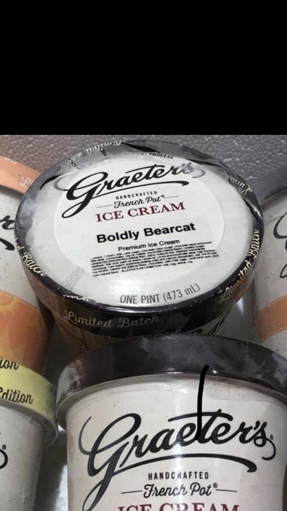 cincygreghoodin's tweet photo. @graeters @uofcincy @GoBearcatsFB We’ve seen that it’s already been pinted so when we win it will be even tastier . #BoldlyBearcat #UC200 #pintit but no need to wait til 2020 , we’d like some now please ! https://t.co/BEuL68uhNz