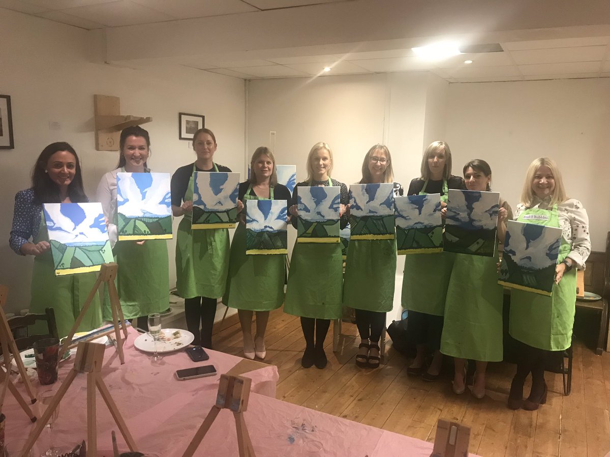 GemmaKDavies's tweet photo. What a fab afternoon painting with these lovely ladies πΌ Thank you @KF_Wales @brushandbubbles #LovellSWSW https://t.co/DBFKMlcx01
