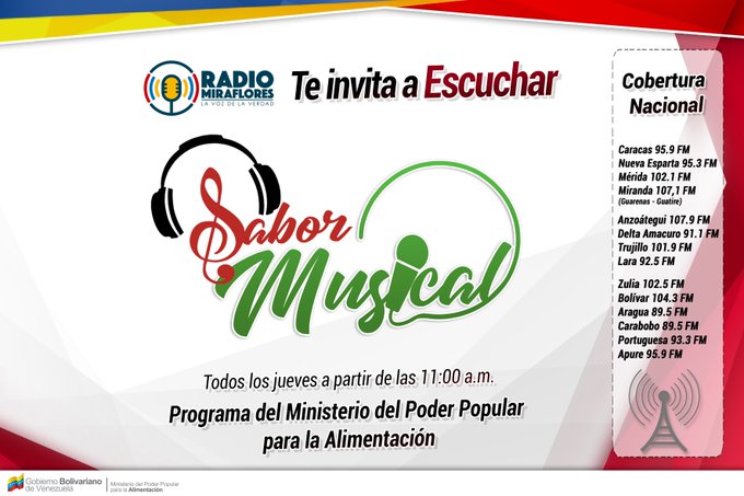REDVZLA_OFICIAL's tweet photo. #Ahora l El G/B Angel García Quiroga, presidente de #RedVzla está como invitado en el programa #SaborMusical por @FmMiraflores hablando temas de interés.

#OfensivaComunalProductiva 
#05Sep https://t.co/cInftZfygt