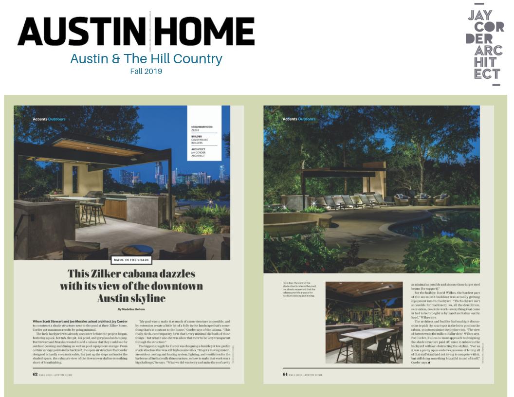 JAYcorder's tweet photo. Proud to be featured...Thanks @Austin_Home #AustinTX #austinarchitect https://t.co/YUH7wJWCJQ