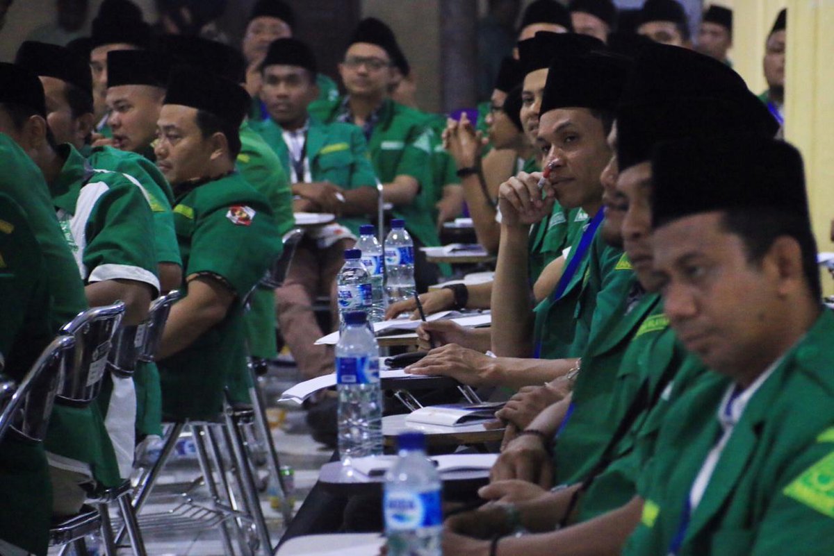 Ketua Umum DPP PKB #GusMuhaimin <a href="/cakimiNOW/">A Muhaimin Iskandar</a> menghadiri Pelatihan Kepemimpinan Nasional (PKN) angkatan VII Gerakan Pemuda Ansor (GP Ansor) <a href="/Official_Ansor/">Gerakan Pemuda Ansor</a> yg digelar pada 3-7 September 2019 di Ponpes An-Nawawi, Tanara, Serang, Banten. #MelayaniIbuPertiwi