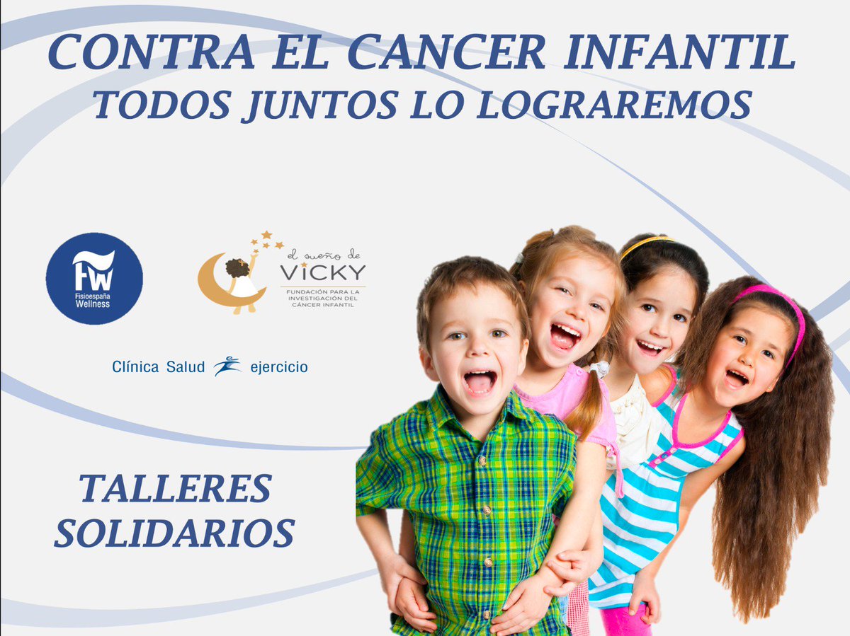 FisioeWellness's tweet photo. Contra el Cáncer infantil todos juntos lo lograremos. Cuídate ayudando a una buena causa. @suenodevicky 
#fisioterapia #cancerinfantil #cuidamosdeti #elsueñodevicky https://t.co/BvBjZnrms9